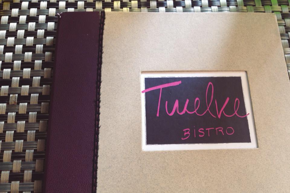 Twelve Bistrô Menu