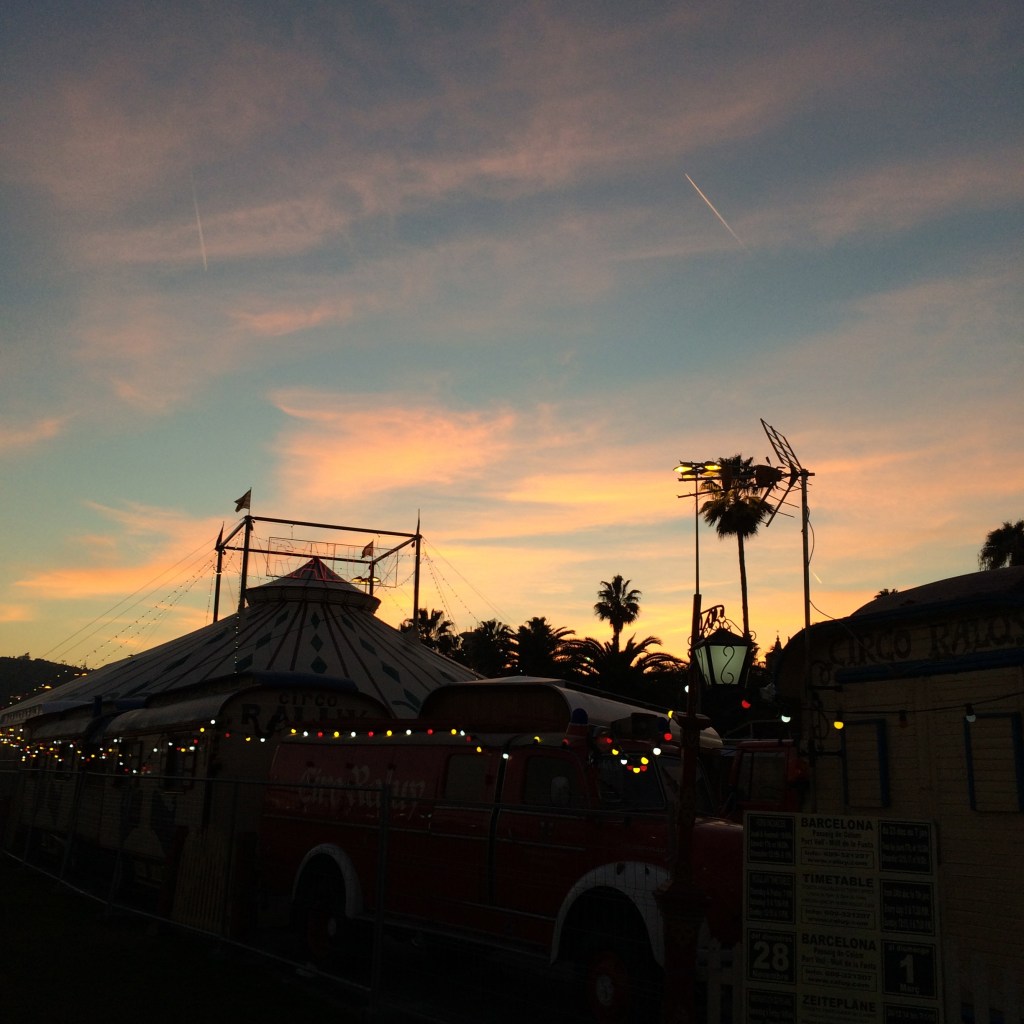 pôr do sol em Port Veil