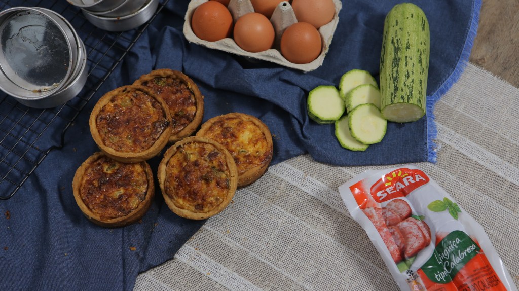 Mini Quiche de Abobrinha com Calabresa Defumada SEARA