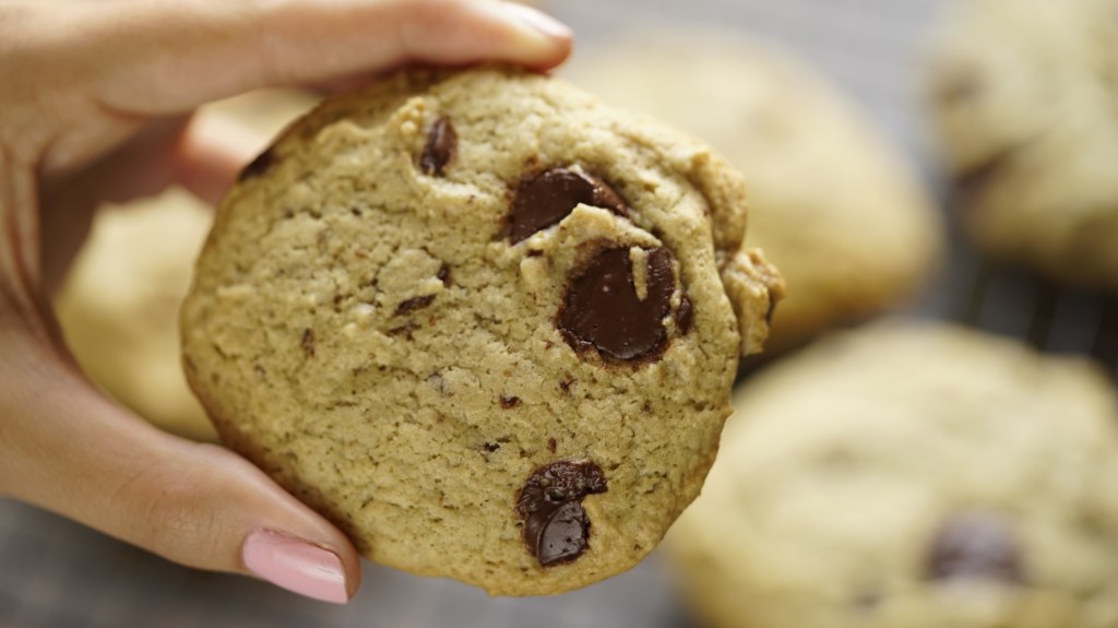 Cookie Vegano de Baunilha com Chocolate |&nbsp;Receita