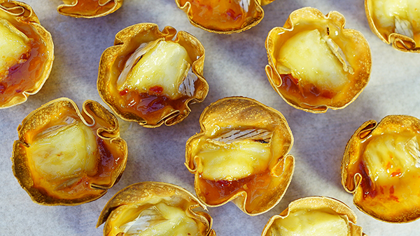 CESTINHA DE PASTEL com BRIE e GELEIA de PIMENTA |&nbsp;Receita