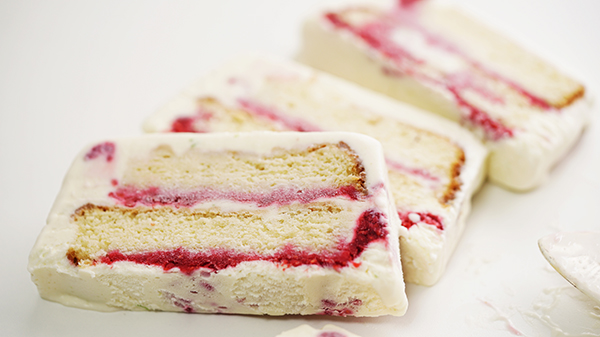 Bolo Sorvete de Limão com Framboesa |&nbsp;Receita