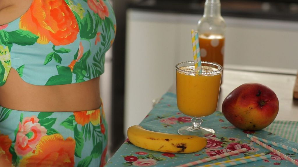 SMOOTHIE de BANANA, MANGA E MARACUJÁ |&nbsp;Receita