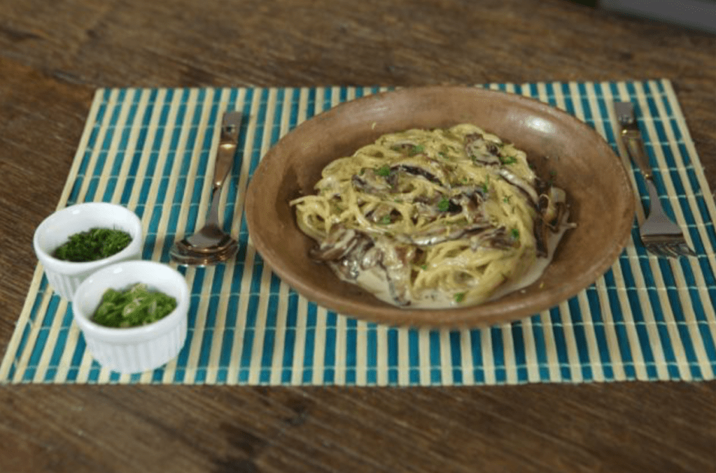 Spaghettini com CREME de COGUMELOS |&nbsp;Receita